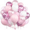 Ousuga Palloncini Rosa Bianchi, 60 Pezzi 12 Pollici Rosa Pastello Baby Bianco Opaco Coriandoli Palloncini per Bambina Principessa Ragazze Feste Compleanno Battesimo Matrimonio Baby Shower Decorazione