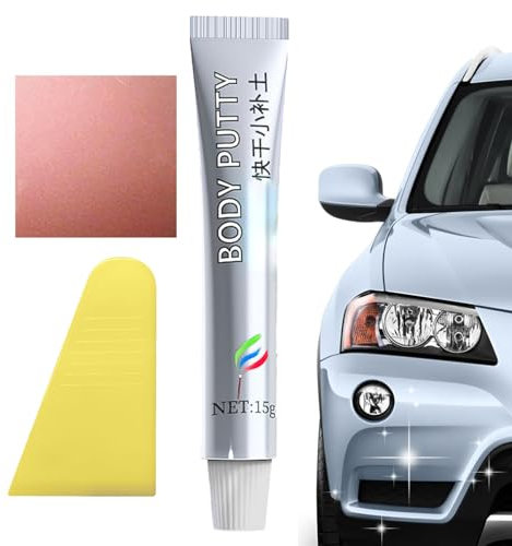 Mastic Anti-Rayures pour carrosserie – 15 g de Mastic Anti-poussière pour Peinture de Voiture | Mastic de Remplissage pour Rayures de Voiture | Kit de réparation de Remplissage de carrosserie | Masti