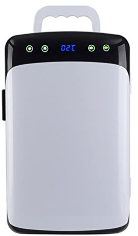 12L Mini Kylskåp Bärbart Litet Kylskåp Med Temperaturkontroll Elektrisk Reefer Med Kylning Och Värmefunktion Bilkylskåp För Resor, Bil, Sovrum, Kontor AC + DC Kompatibilitet(1 temperature control syst