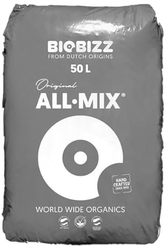 BioBizz All-Mix 50L - Hochwertige Bio-Erde für Pflanzen, Biobizz Allmix für Indoor & Outdoor Anbau, Angereichert mit Organischen Nährstoffen, Biobizz All Mix Nachhaltigen Gartenbau