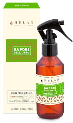 Helan Sapori dell'Orto - Profumatore per Ambienti, Profumo Ambiente Spray con Basilico e Pepe Rosa dalle Note Aromatiche Verdi - Idee Regalo Deodorante e Profumatori Ambiente, 150 ml - Made in Italy