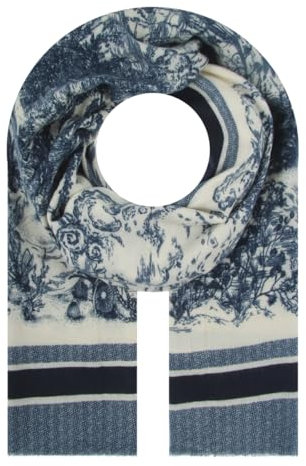 Majea Halstücher Damen Tuch Kopftuch Halstuch Schal Damen-Schal Tücher Damen Stola (880032) (blau 28)