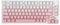 DAREU EK75PRO Sakura Pink Gaming Tastatur Kabellos, 75% RGB Hot Swap Mechanische Tastatur mit Knopf, 2.4Ghz/BT5.1/USB-C, Gasket Mount, Side-Engraved PBT Tastenkappen,Linear Dream Switch,QWERTY