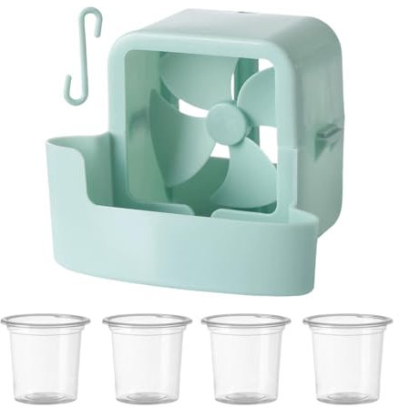 XLWLLNJ Portable Ice Fan for Summer Use with Ice Cubes for Fast Cooling in Office And Bedroom, Blue