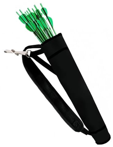 HZZON Köcher für Pfeile Bogenschießen Quiver Köcherhalter Pfeilköcher Rücken und Hüfte Quivers Pfeile Köcher Einstellbare Pfeil Rucksack Bogenköcher für Compound Recurve Bogen Praxis Ziel Jagd