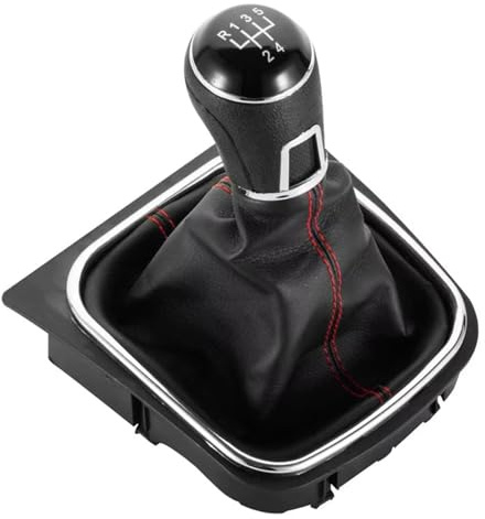 Schalthebelmanschette Schaltsack Schalthebel Schaltknauf mit 5 Gang Kompatibel mit VW Golf 5 (2003-2008) Golf 6 (2008-2013) Jetta (2005-2014) EOS (2006-2014) Scirocco 3 (2008-2014) 1K8711113
