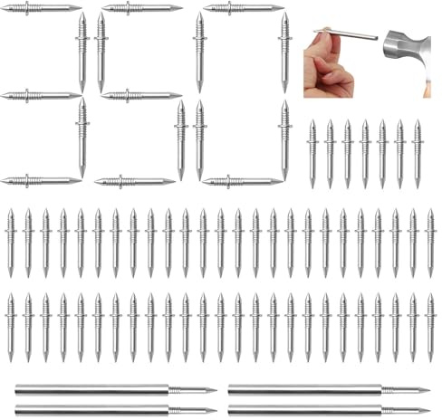 350 Pcs Double Headed Nails, Seamless Invisible Nails for Wood Furniture, Skirting Boards, Picture Hanging and DIY Installation