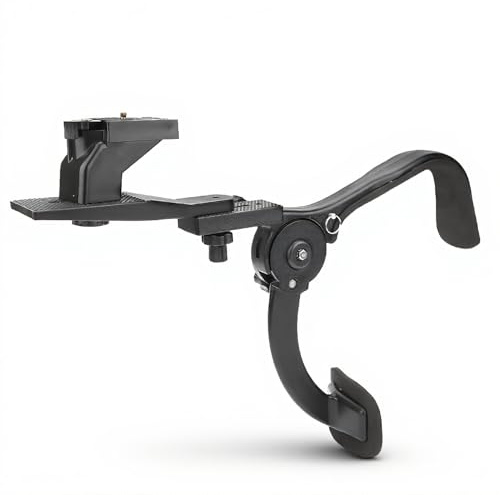 6KG DSLR Camera Shoulder Mount, Lightweight ABS KK6 Fiberglass Stabilizer Rig with Padded Strap and Carrying Bag for Outdoor Photography