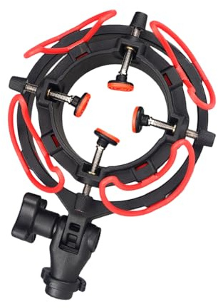 CAZSTYK Supporto antiurto per microfono con compatibilità universale per microfono dinamico da 18-57 mm 2035 103 U87/PCK200 facile configurazioni universalmente Shock Mount