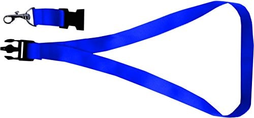 Schlüsselband 25 mm Bedruckt mit Ihrem eigenen Schriftzug (blau)