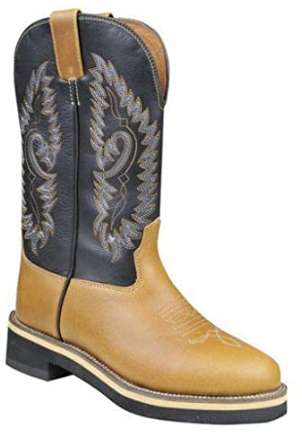 HKM 4526 Westernstiefel Softy cow, Cowboystiefel Western Cowboy, Echtleder, Braun, 39