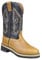 HKM 4526 Westernstiefel Softy cow, Cowboystiefel Western Cowboy, Echtleder, Braun, 39