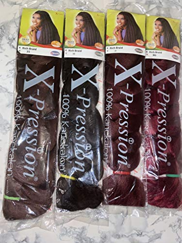 X-Pression Braided Hair Extensions Model 1B/33-300 g