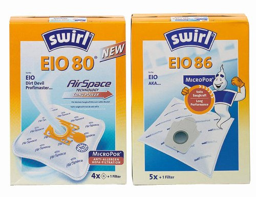 Swirl Staubsaugerbeutel EIO 80, mit Micropor Plus Filter