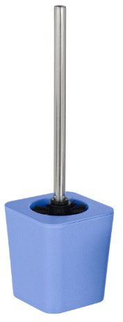 WENKO 20572100 WC brush Set Natural Blue, Bamboo, 11.6 x 39 x 11.6 cm, Blue