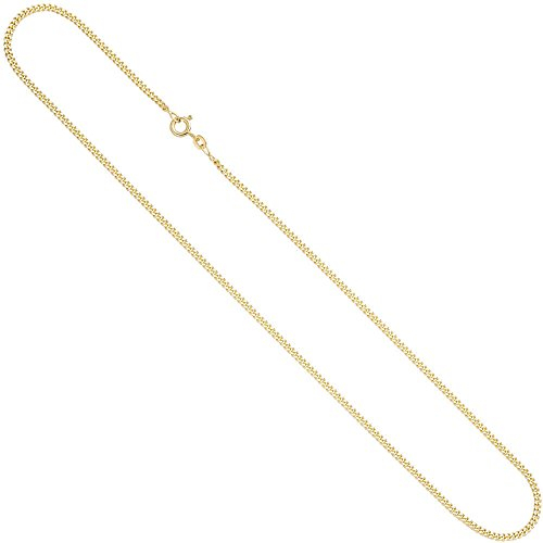 2,1mm Panzerkette Halskette Collier Goldkette aus 333 Gelbgold Halsschmuck 60cm