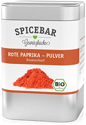 Spicebar Rote Paprika - rosenscharf, feines intensives Paprikapulver, Bio (1 x 80g)