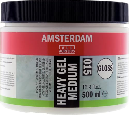 Amsterdam Mediums - Heavy Gel Medium Gloss 500 ml - Volume supplémentaire pour les couleurs acryliques