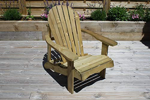 Sustainable Furniture UK Ltd - Swedish Redwood Adirondack Relaxing Garden Chair