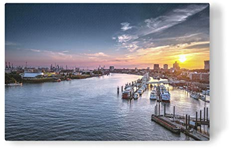 artboxONE Leinwand 90x60 cm Städte/Hamburg Hamburg 8 von Jan Hartmann