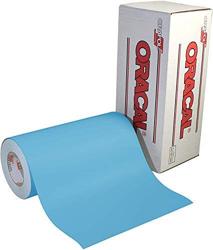 ORACAL 813 Stencil Film Roll, 12 x 10ft, Light Blue