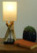 GURU SHOP Tischleuchte/Tischlampe Pamplona,Treibholz, Baumwolle, in Bali Handgemacht aus Naturmaterial - Modell Pamplona, 42x15x15 cm