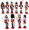 B Blesiya 10 Unids 12 Cm Decoraciones De Navidad Soldados De Madera Cascanueces Títeres Figuras Colgantes Adornos De Navidad Mesa De Oficina En Casa Escritorio
