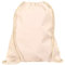 MyShirt Baumwoll Turnbeutel 38 x 46cm unbedruckt mit Kordelzug - 19 Farben - Jutebeutel OEKO-TEX® geprüft Gym Sack zum bemalen, Farbe:natur