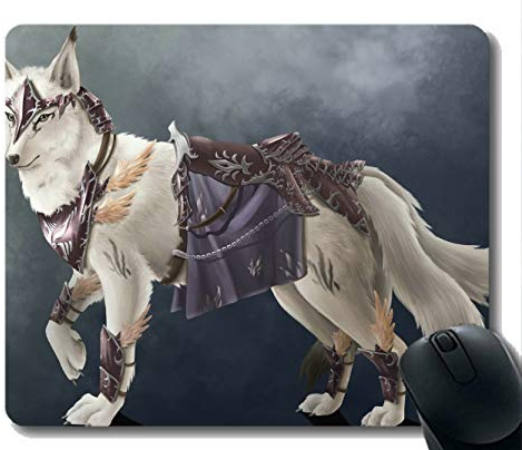 Gaming Mouse Pad Benutzerdefinierte, Tier Wolf Zahn Gummi Large Mouse Pad Mat