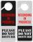 Clever Signs Do Not Disturb Schild - Recording in Progress, Türhaken, doppelseitig, ideal für den Einsatz an jedem Ort