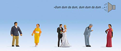 NOCH Sound-Szene „Hochzeit“, bewegliche Figuren mit Hochzeitsmarsch und H0 Trafo-Anschluss