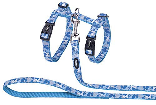 Nobby Katzengarnitur XL Camouflage hellblau