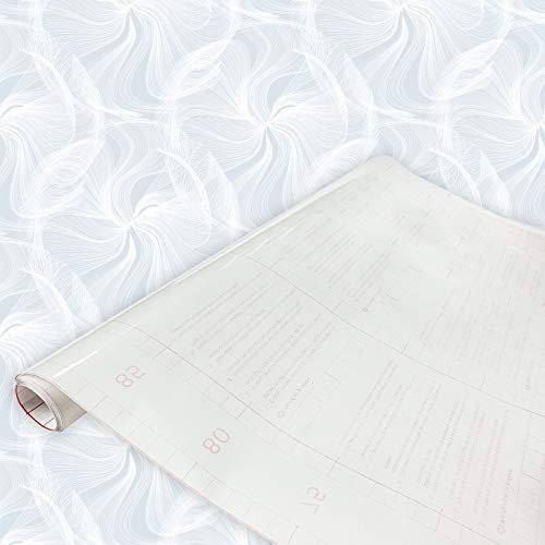 DecoMeister Fensterfolie selbstklebend 67,5x200 cm | Klebefolie Fenster Sichtschutz mit Dekor-Effekt | Sichtschutzfolie Fenster Lichtdurchlass für mehr Privatsphäre im Bad oder Büro | Pusteblumen