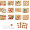 Weihnachtskarten mit Umschlägen, 24 Stück Karten Weihnachten Set, mit Umschlag und Aufkleber, Klappkarten Blanko Grußkarten, Weihnachtspostkarten für Kinder Familie Freunde Kunden