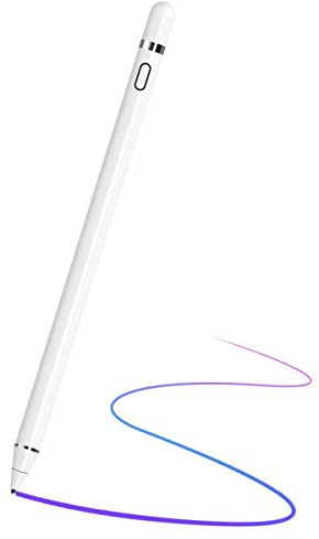 Stylus Pens for Touch Screens, Active Digital Pencil Compatible with iPad/iPad Pro/Air/Mini/iPhone/Other Tablet Drawing&Writing (White)