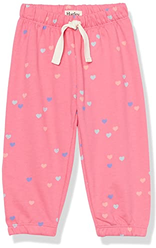 Hatley Mädchen Jogginghose mit lockerer Passform Trainingshose, Konfetti-Herzen, 3 Jahre