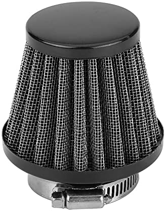 ETOPARS Nero Filtro Aria Moto Universale Kit Filtro Aspirazione Aria Moto 34mm 35mm 46mm Morsetto Fredda Induzione Filtro dell'Aria Cono Moto Scooter