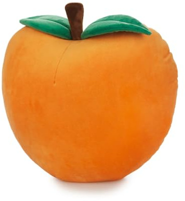 balvi Kissen Fluffy Peach Farbe Orange Kissen in Form eines Pfirsichs Polyester