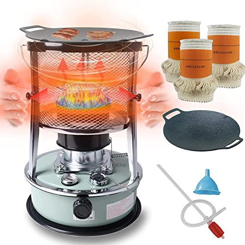 Petroleumofen Für Innenräume Ohne Strom Petroleum Ofen Heizung, Portable Petroleum Stove for Indoors, Heater with Automatic Fire and Fall Protection, for Patio Camping C,1