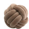 knotenkissen, Kissen Knoten, Knot Kopfkissen, Kissen Rund, Decorative Cushion, Zierkissen Knoten für Sofa, Bett, Wohnzimmer, Dunkles Khaki, 35cm
