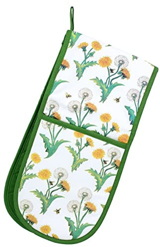 Gisela Graham Dandelion and Bee Double Oven Glove