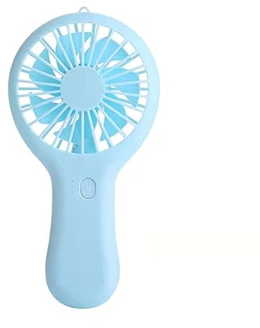 Rawrr Handventilator Mini Ventilator USB,Kleiner Tragbarer Hand ventilatoren Akku Aufladbar,Taschenventilator,mit Schreibtischbasis,Standfunktion(Blau)