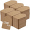 CHEUKYIU 1200 Stück Kraftpapier Anhänger Kleinen Preisetiketten Hängeetiketten 5 x 3,2cm Mini Geschenk Anhänger DIY Etiketten zum Basteln, Weihnachten, Geburtstag, Hochzeitr, Braun