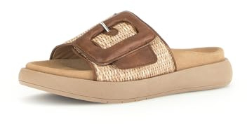 Gabor Damen Pantoletten, Frauen Slipper,Best Fitting,schluepfschuhe,Slides,Slip-ons,Backless Slipper,Mules,Cognac/Camel,37 EU / 4 UK