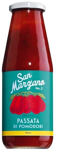 1 Flasche IL POMODORO PIÙ BUONO - Passierte San Marzano Tomaten,Vintage‘ No. 2 (720 ml) inkl. LOVEVINO Silver Button Sticker