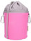trendfinding Sac à pinces à linge en toile avec 2 mousquetons pour 200 pinces à linge, extra large et stable, rose et gris, 12464-PI_GR