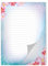 Briefpapier Motiv Natur Exotische Blumen Briefblock für Mädchen Kinder und Erwachsene Geschenk (Block A4 mit 25 Blätter)