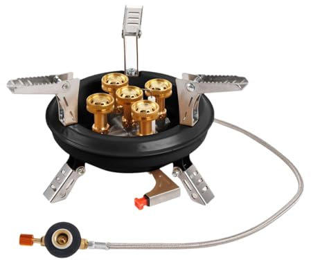 Hornillo de camping - Batería de cocina compacta para senderismo, quemador ligero para senderismo | Estufa portátil al aire libre, cocina de viaje de fácil encendido, cocina de campo de urge
