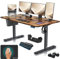 KESSER® Höhenverstellbarer Schreibtisch elektrisch 160cm x 70cm | Ergonomisch Steh-Sitz Schreibtisch | 3-Funktions-Memory Steuerung | Inkl. 360° Rollen & USB-Ladeanschluss Computertisch für Homeoffice