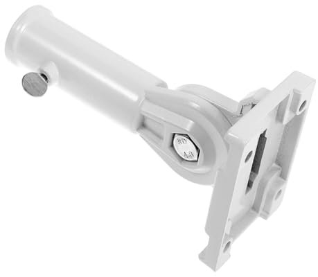 BESPORTBLE 3 cm Durchmesser Fahnenmast Basis Ständer Klebehalterung für Klassenzimmer Outdoor Aluminiumlegierung Fahnenhalterung Weiß